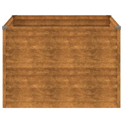 vidaXL Jardinera de acero corten 100x100x69 cm