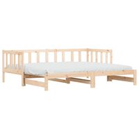 vidaXL Sofá cama nido madera maciza de pino 80x200 cm