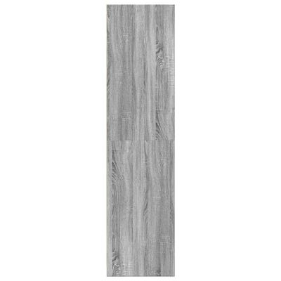 vidaXL Armario de madera de ingeniería gris Sonoma 80x50x200 cm