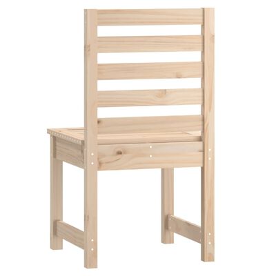 vidaXL Sillas de jardín 2 uds madera maciza pino 50x48x91,5 cm