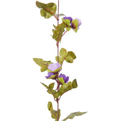 vidaXL Guirnaldas de flores de Navidad 6 uds morado claro 215 cm