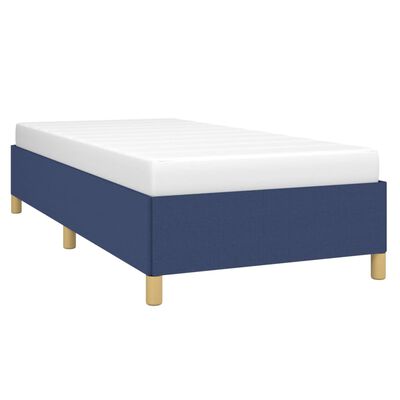 vidaXL Estructura de cama sin colchón tela azul 90x200 cm