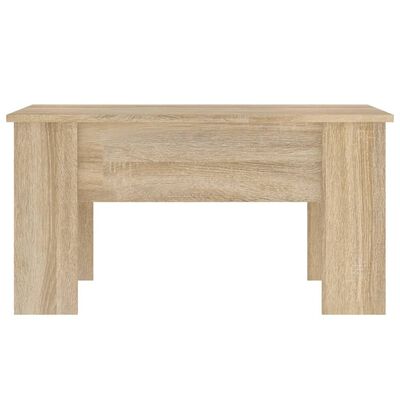 vidaXL Mesa de centro madera de ingeniería roble Sonoma 79x49x41 cm