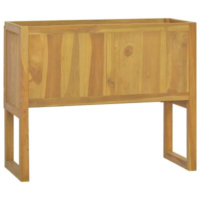 vidaXL Mueble de baño madera maciza de teca 90x40x75,5 cm