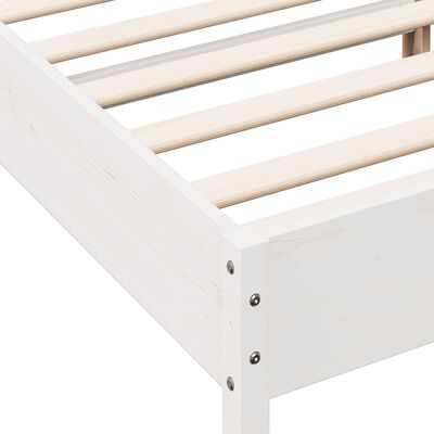 vidaXL Estructura de cama sin colchón madera de pino blanca 140x200 cm