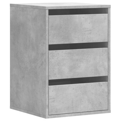 vidaXL Cajonera de esquina madera ingeniería gris hormigón 40x41x58 cm