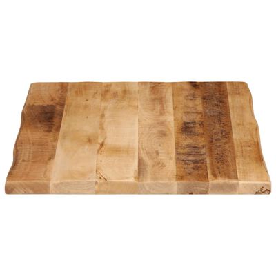 vidaXL Tablero de mesa borde natural madera maciza mango 70x60x2,5 cm