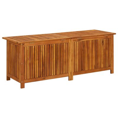 vidaXL Caja de almacenaje de jardín madera maciza acacia 150x50x58 cm