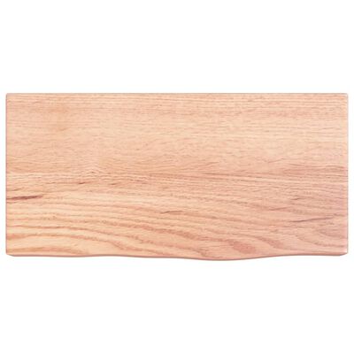 vidaXL Estante de pared madera de roble tratada marrón claro 40x20x6cm