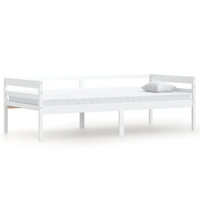 vidaXL Estructura de cama sin colchón madera de pino blanco 90x200 cm