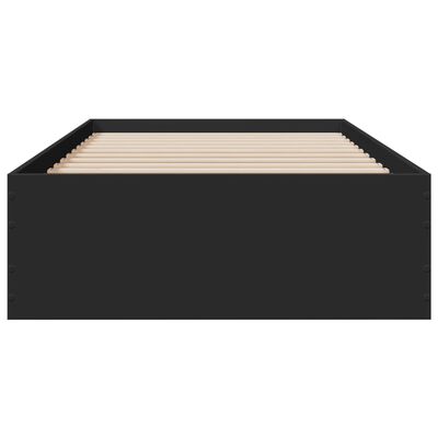 vidaXL Cama con cajones madera de ingeniería negra 75x190 cm