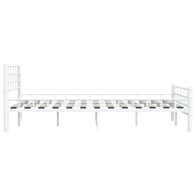 vidaXL Estructura de cama sin colchón metal blanco 140x200 cm