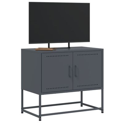 vidaXL Mueble para TV de acero gris antracita 68,5x39x60,5 cm