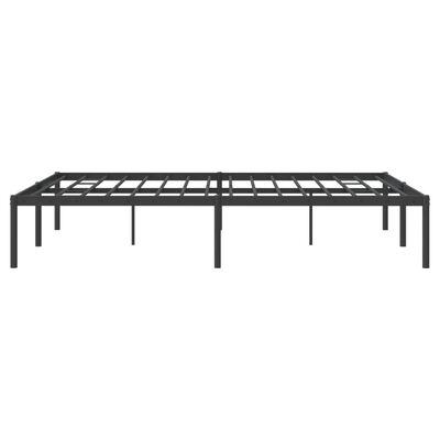 vidaXL Estructura de cama sin colchón metal negro 140x200 cm