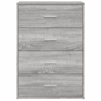 vidaXL Aparador de madera de ingeniería gris Sonoma 60x31x84 cm