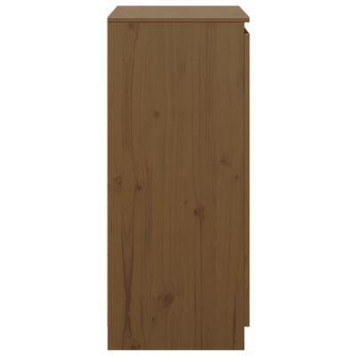 vidaXL Aparador madera maciza de pino marrón miel 60x36x84 cm