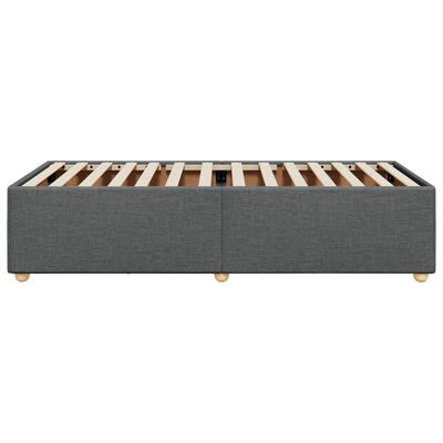 vidaXL Estructura de cama sin colchón tela gris oscuro 90x190 cm