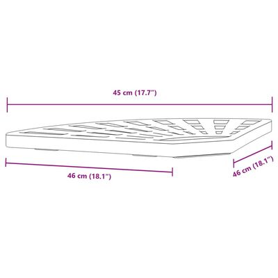 vidaXL Base de sombrilla con asa para parasoles cruzados 14 kg