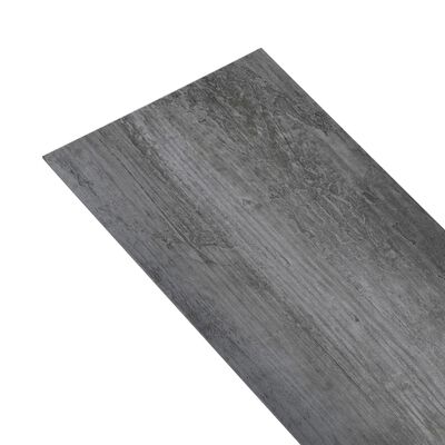 vidaXL Lamas para suelo autoadhesivas PVC gris brillante 5,21 m² 2 mm