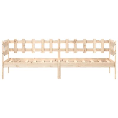 vidaXL Sofá cama sin colchón madera maciza de pino 90x200 cm