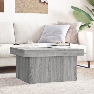 vidaXL Mesa de centro madera de ingeniería gris Sonoma 100x55x40 cm