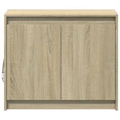 vidaXL Aparador con LED madera de ingeniería roble Sonoma 72x34x61 cm