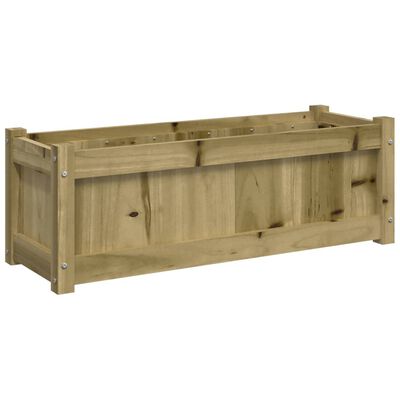 vidaXL Jardinera de madera de pino impregnada 90x31x31 cm