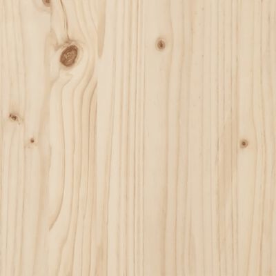 vidaXL Mesa de centro marco O madera maciza pino y hierro 110x40x45 cm