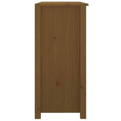 vidaXL Aparador de madera maciza de pino marrón miel 100x35x74 cm