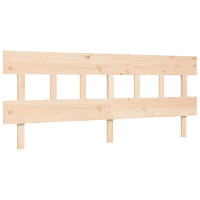 vidaXL Estructura de cama con cabecero madera maciza 200x200 cm