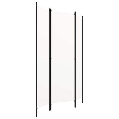 vidaXL Biombo divisor de 3 paneles blanco 150x180 cm