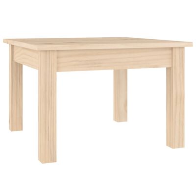 vidaXL Mesa de centro de madera maciza de pino 45x45x30 cm