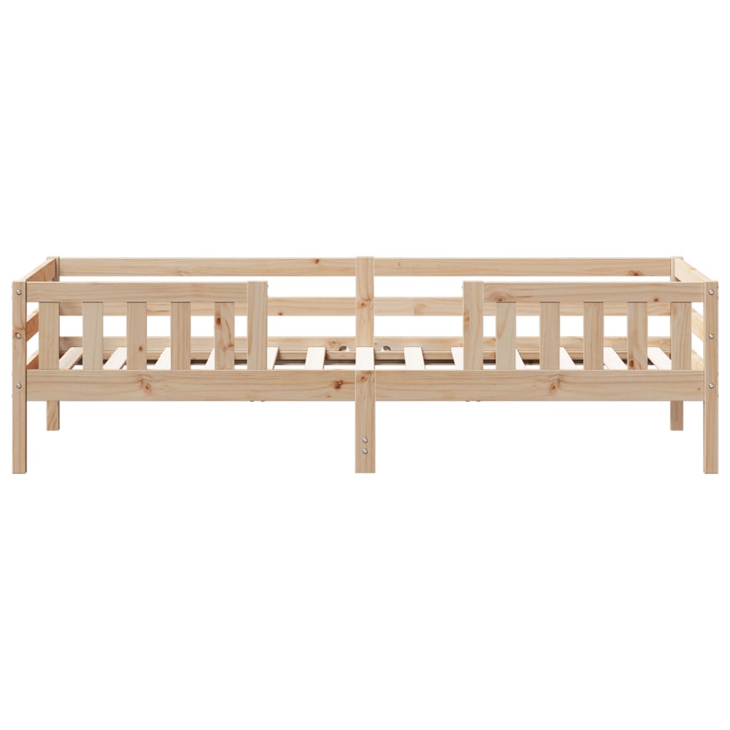 vidaXL Estructura de cama sin colchón madera maciza de pino 100x200 cm