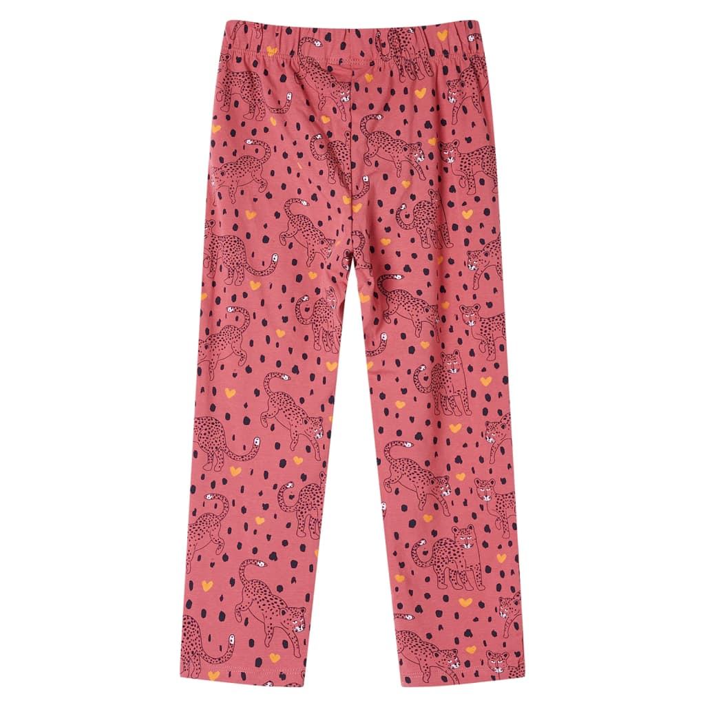 Pijama infantil de manga larga rosa viejo 104