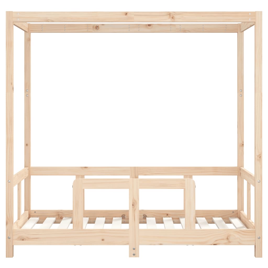 vidaXL Estructura de cama para niños madera maciza de pino 70x140 cm