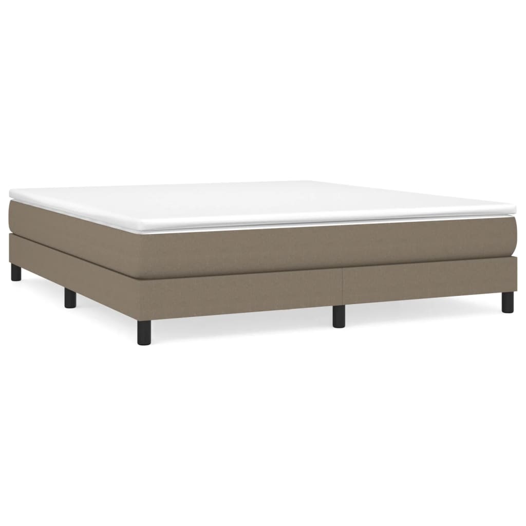 vidaXL Estructura de cama de tela gris taupe 160x200 cm