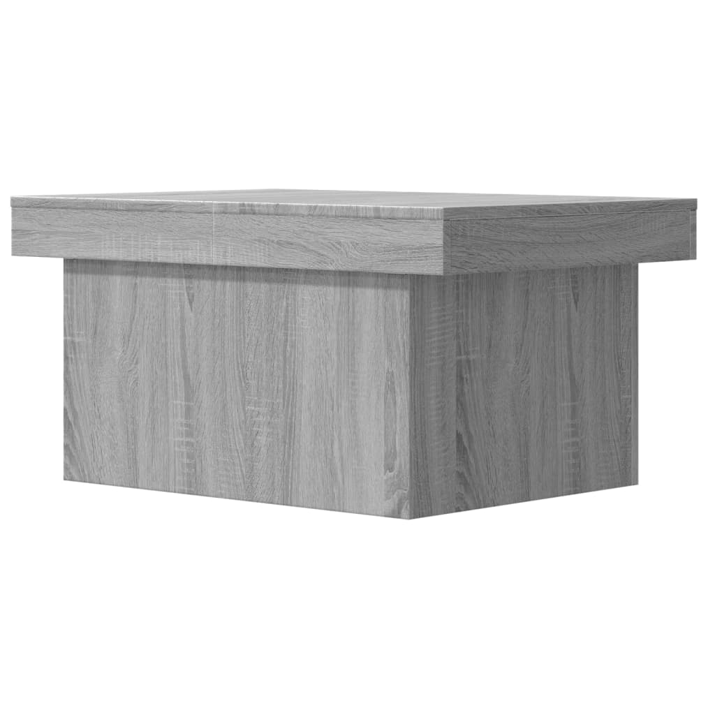 vidaXL Mesa de centro madera de ingeniería gris Sonoma 80x55x40 cm