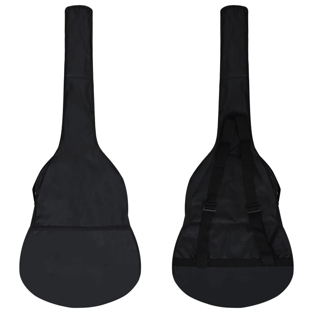 vidaXL Set de guitarra clásica para principiantes 8 pzas negro 1/2 34"