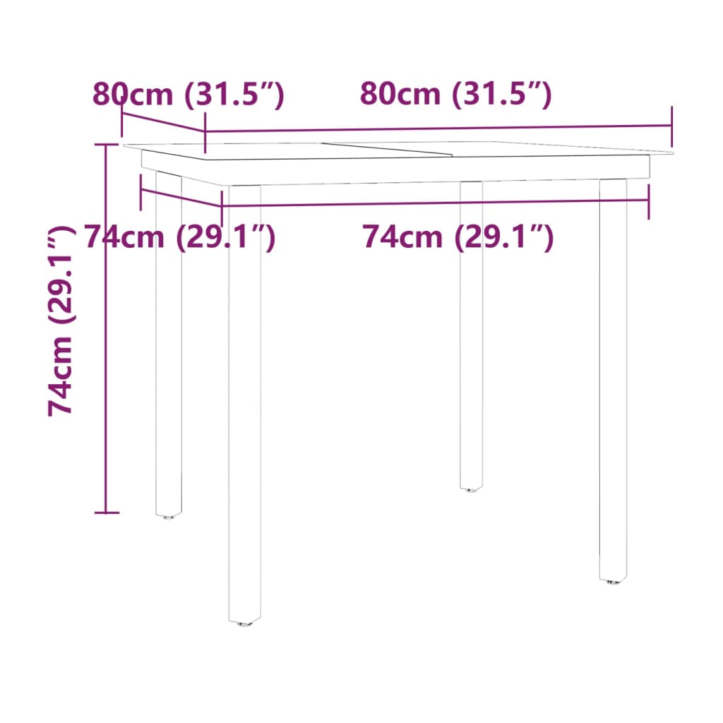 vidaXL Juego de comedor de jardín 5 piezas con cojines negro