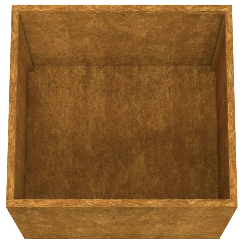 vidaXL Jardineras 2 unidades acero corten 49x47x46 cm