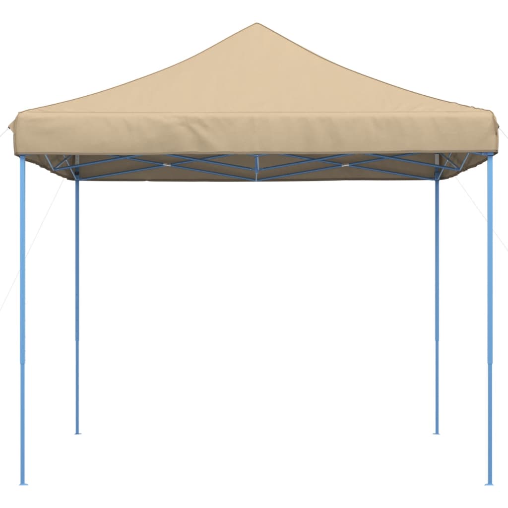 vidaXL Tienda de fiesta plegable Pop-Up beige 292x292x315 cm