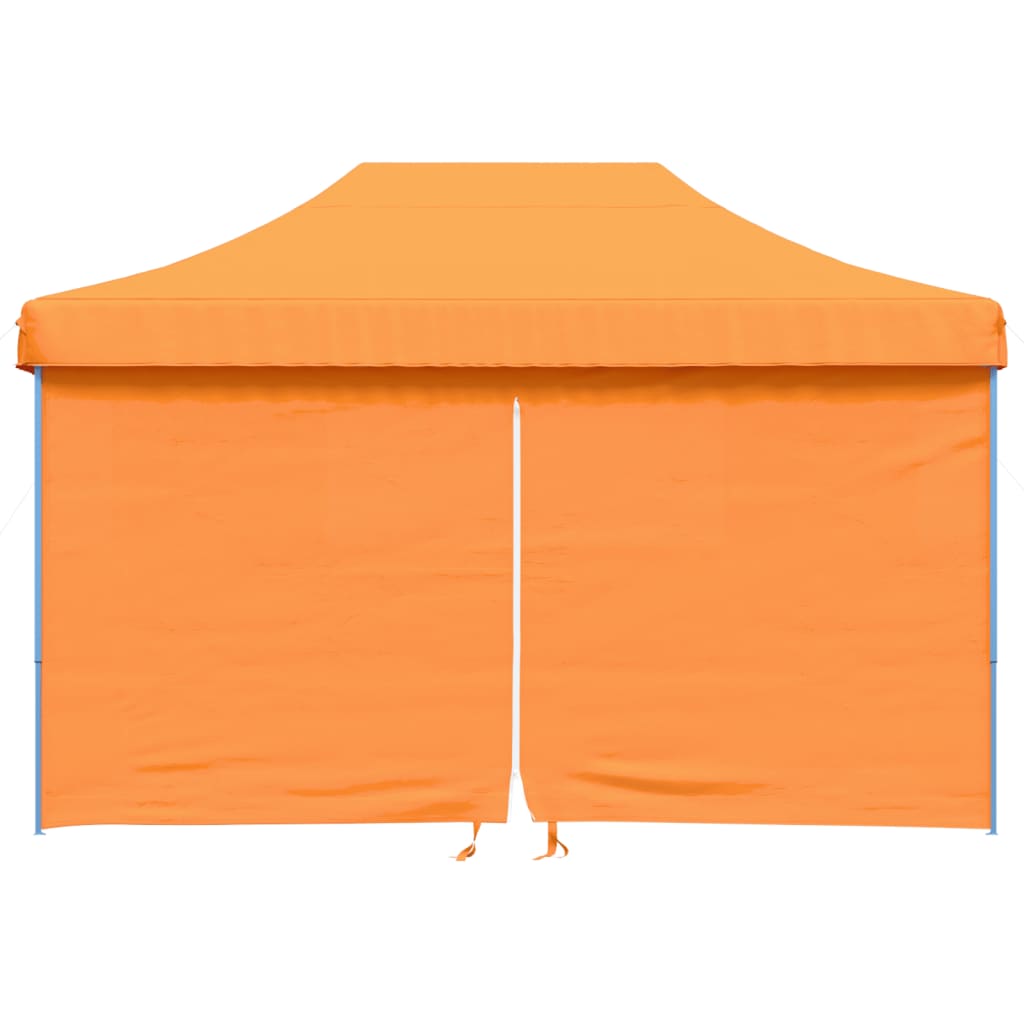 vidaXL Tienda de fiesta plegable Pop-Up 4 paredes laterales naranja