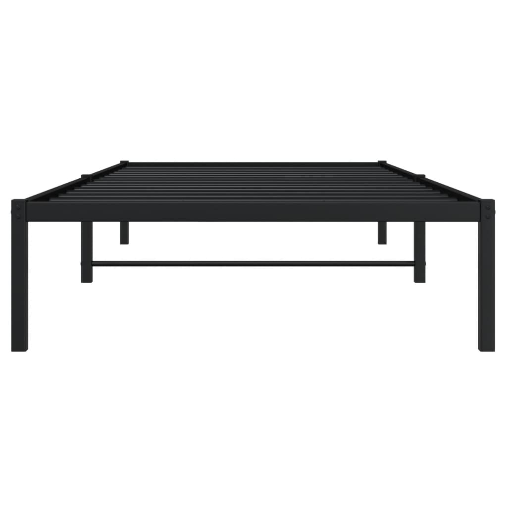 vidaXL Estructura de cama de metal negro 100x200 cm