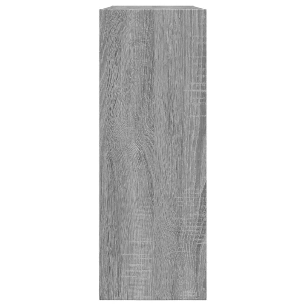 vidaXL Zapatero de madera de ingeniería gris Sonoma 80x21x57 cm