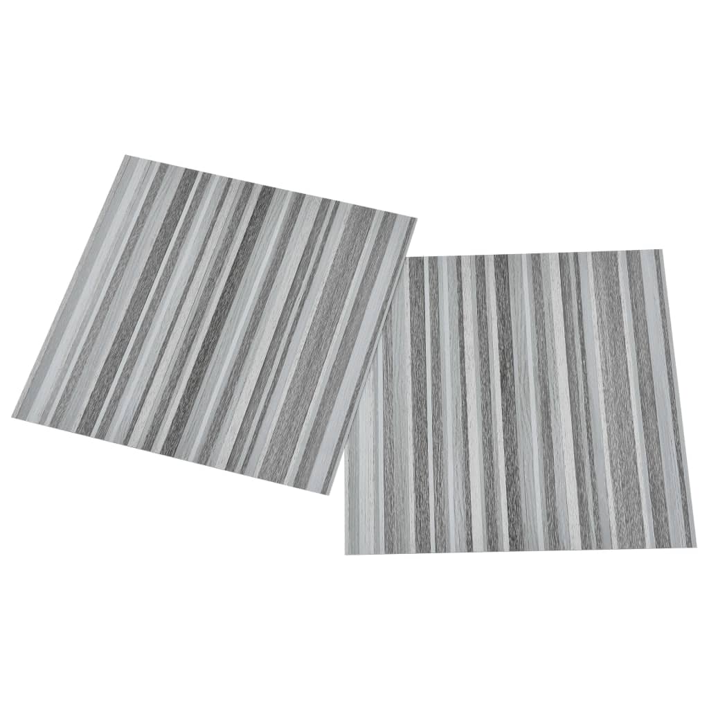 vidaXL Lamas para suelo autoadhesivas 55 uds PVC gris claro 5,11 m²