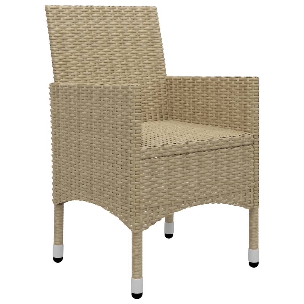 vidaXL Juego de comedor de jardín de 5 piezas beige