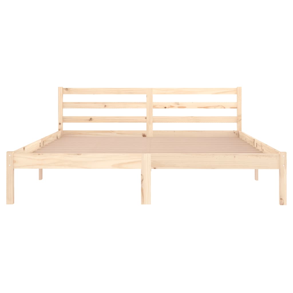 vidaXL Estructura de cama sin colchón madera maciza de pino 160x200 cm