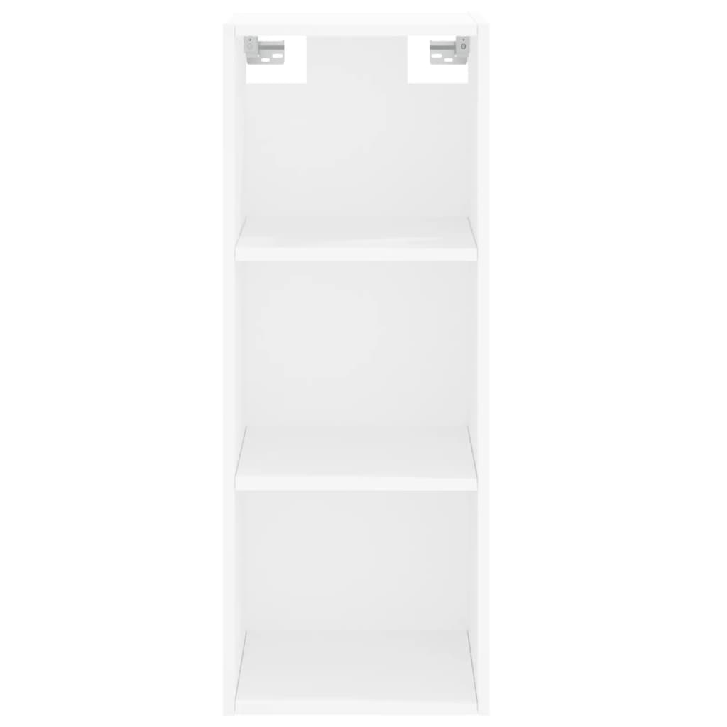 vidaXL Aparador alto madera contrachapada blanco 34,5x34x180 cm