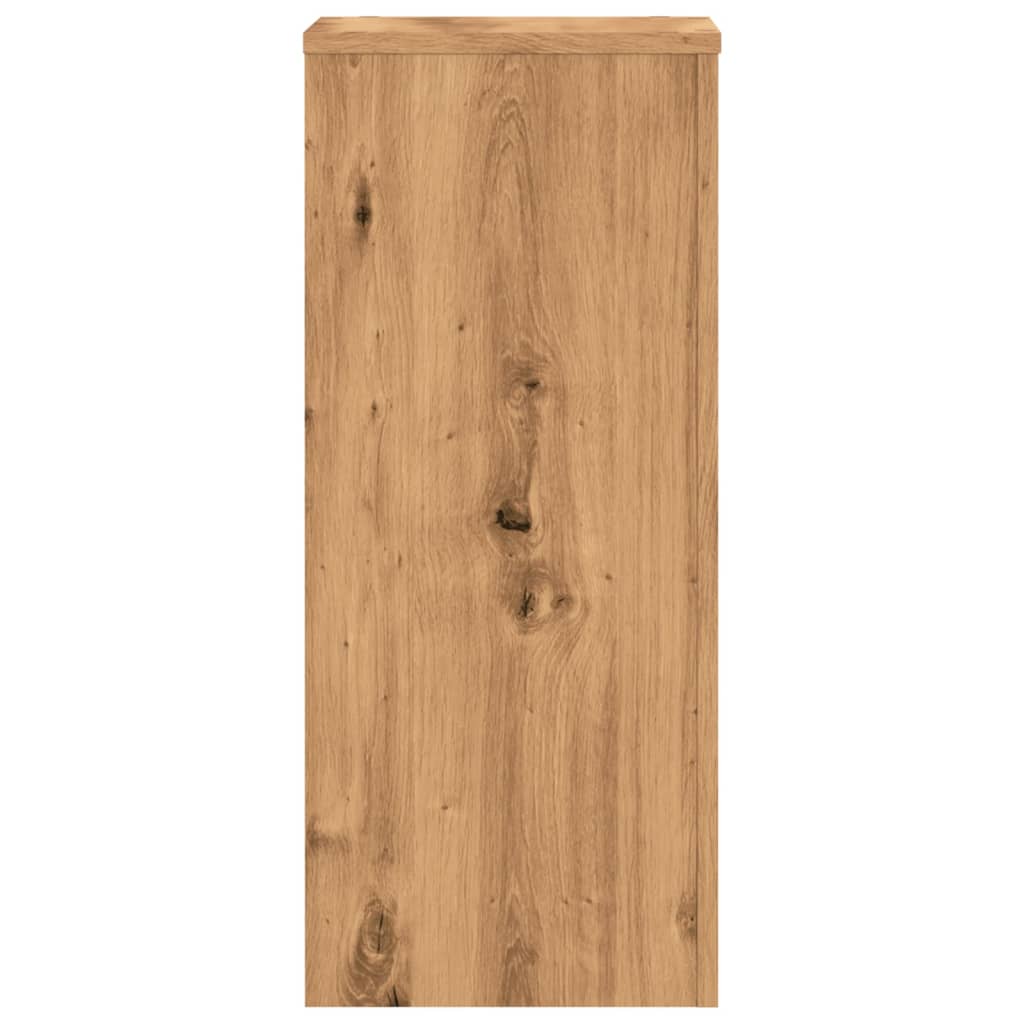 vidaXL Soportes de plantas 2 uds madera roble artisian 30x30x70 cm