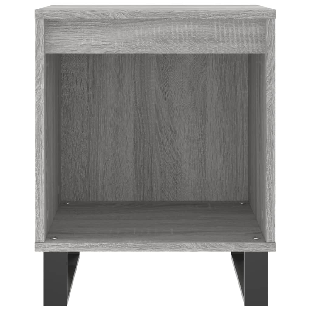 vidaXL Mesita de noche madera de ingeniería gris Sonoma 40x35x50 cm